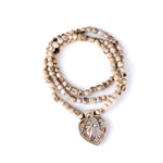 100% Original Tulsi Neck Mala with Radha Krishna Locket Charm
