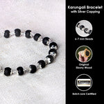 Silver Capping Karungali Mala & Bracelet Govt Certified Original