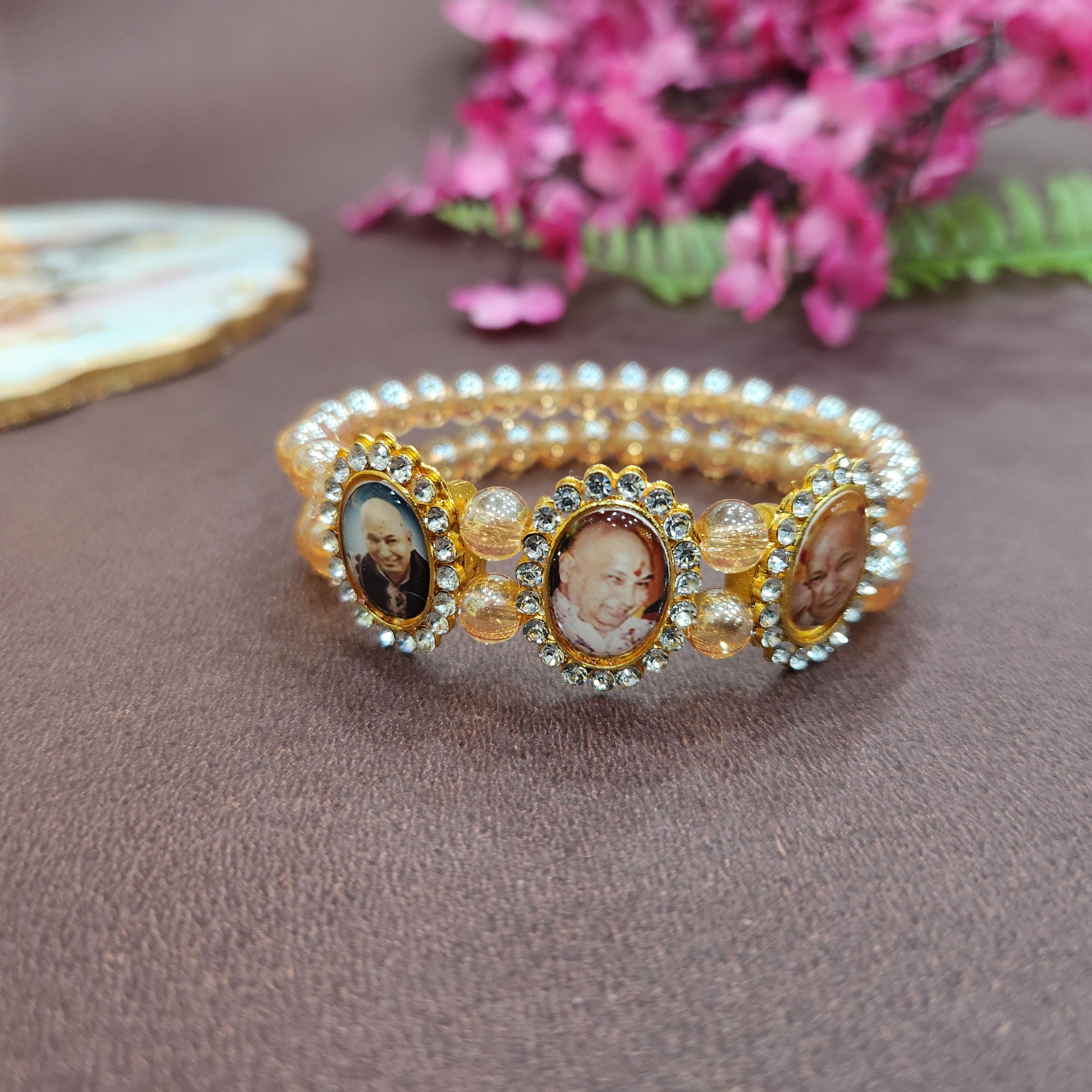 Buy Leather Wrap Beaded Bracelet for Women Boho Handmade Bracelets Teen  Girls Layered Cute Rhinestone Aesthetic with Magnetic Clasp, Leather Wrap  Bracelets for Women, no gemstone at Amazon.in