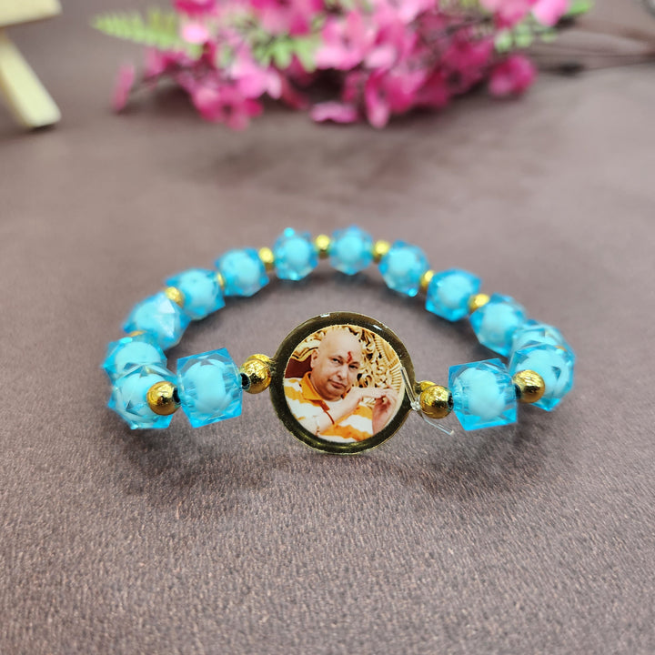 Jai Guruji Golden Beads Bracelet | Shop Online | Satvikstore.in –  satvikstore.in