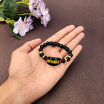 Black Jai Guru Ji Rounded Pearl Bracelet, Handmade Bracelets for Men and Women