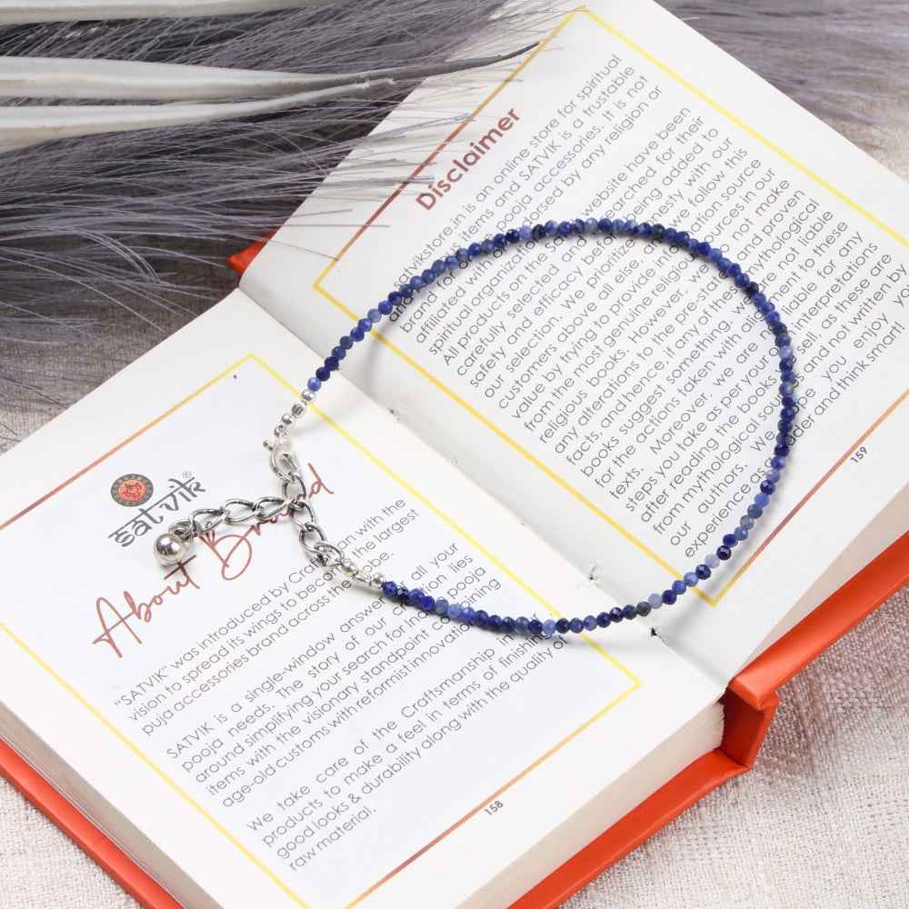 Lapis Lazuli Anklet Stylish Spiritual Wear