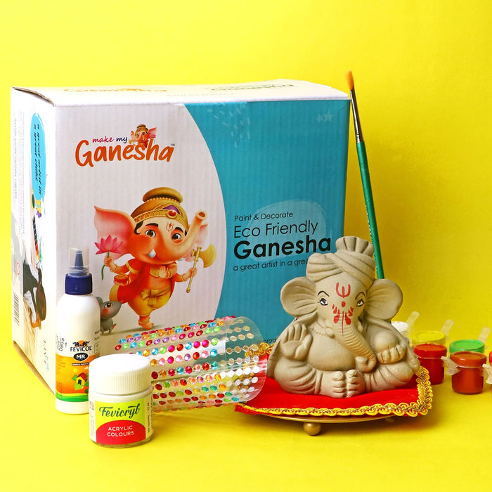 Make My Ganesha Paint and Decorate DIY Kit For Kids-Option 2