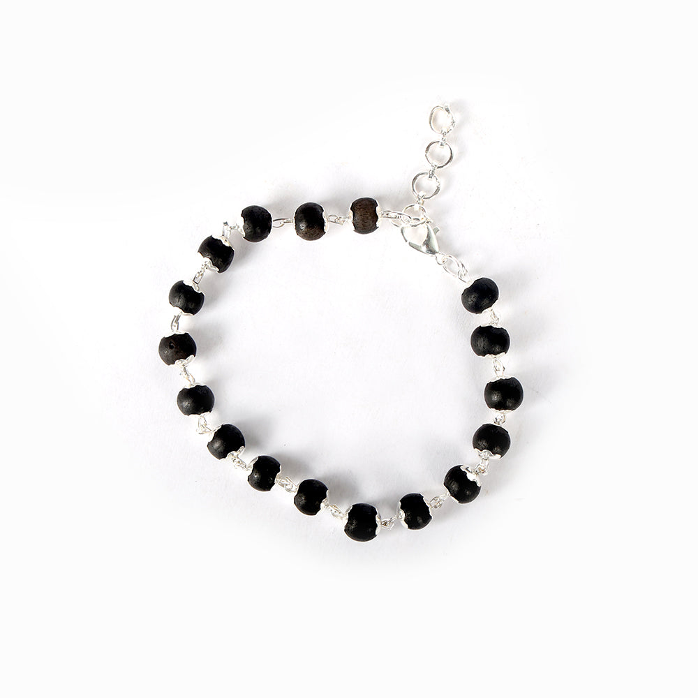 Govt. Certified Silver Plated Karungali Bracelet