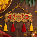 Hanging Elephant Motif Shubh Deepawali Shubh Labh Door Toran