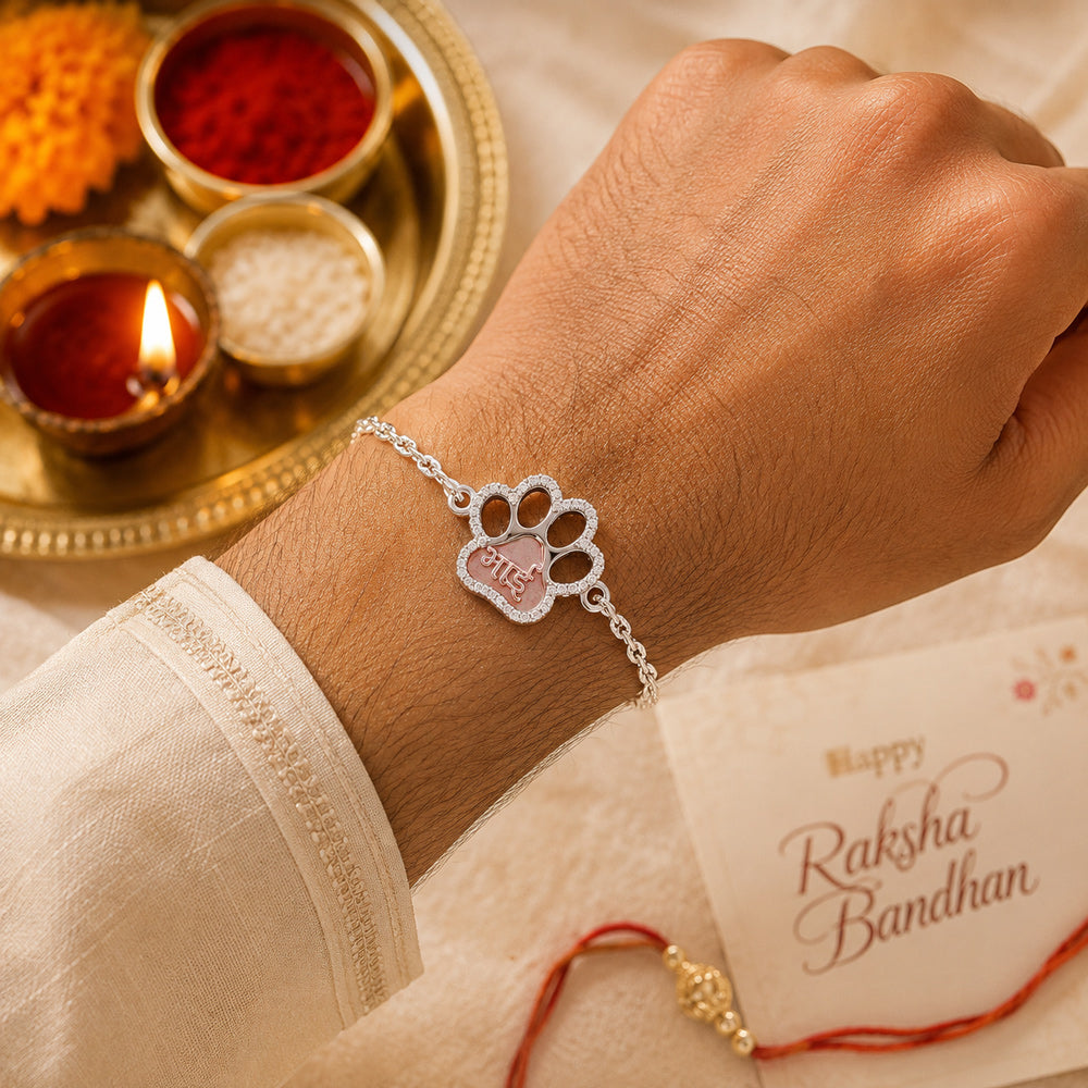 Shimmering Legacy: 925 Silver Rakhi for a Regal Connection