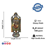 7.5 Inch Alluring Brass Tirupati Balaji Murti