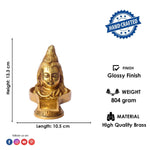 5.2 Inch Brass Lord Shiva Mukhalingam Shivling