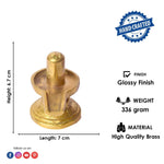 2.6 Inch Elegant Brass Shivlingam