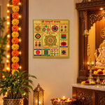 Traditional Hindu Kuber Yantra Sticker for Puja Room