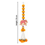 Handcrafted Floral Door Hanging Bandhanwar with Elephant Cutout