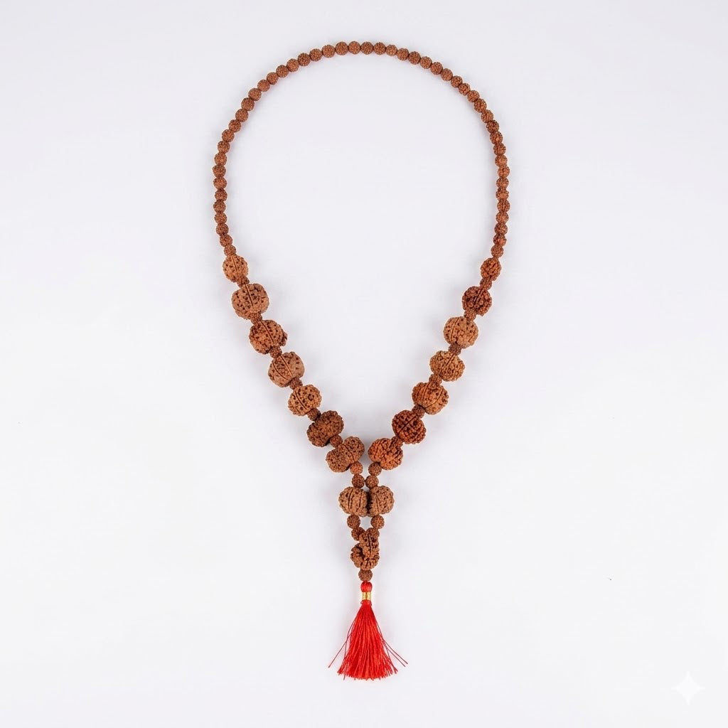 Siddha Mala with 5+1 Sawar Rudraksha (Collector Grade, Nepal)