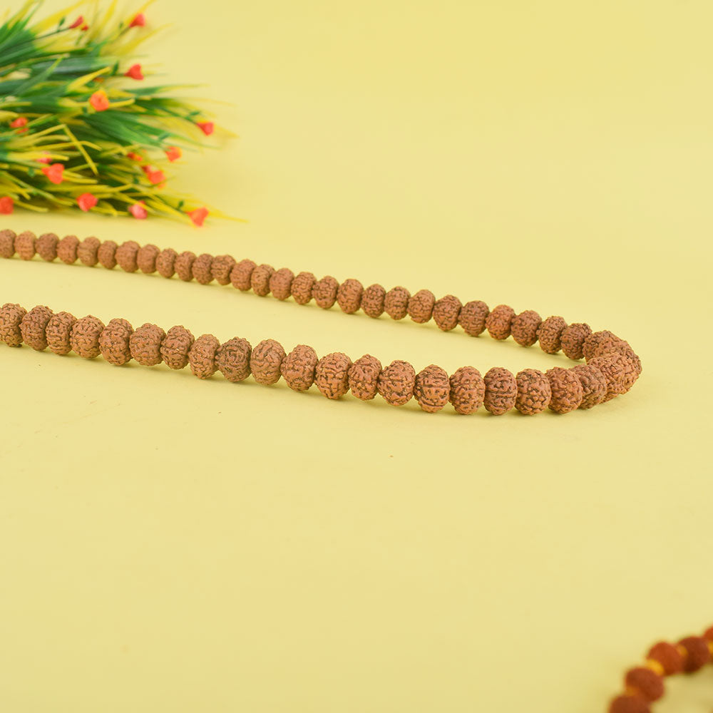 8 Mukhi Semi Pathariya Rudraksha Mala 9-10mm