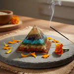 Seven Chakra Crystal Pyramid Spiritual Healing Tool