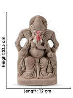 9 Inch Eco Friendly Ganesha Idol in Traditional Sitting Pose