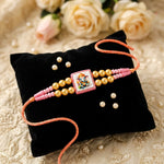 Auspicious Bal Ganesha Graphic Centerpiece Kids Rakhi