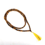 108 Beads Tiger Eye Jaap Mala - Power & Protection Crystal