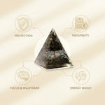 Pyrite Tree Pyramid & Golden Pyrite Tortoise Combo for Wealth & Prosperity