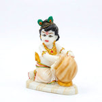 Premium Marble Dust Makhan Chor Laddu Gopal Statue