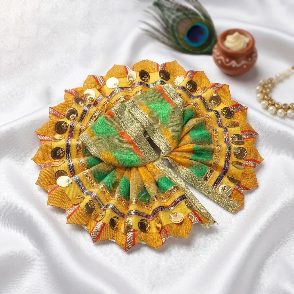 Size 2 Gold Sequin Lace Laddu Gopal Dress