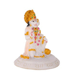 Premium White Marble Dust Hanuman Ji Statue
