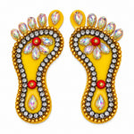 Ethnic Kundan Work Laxmi Footprint Diwali Stickers