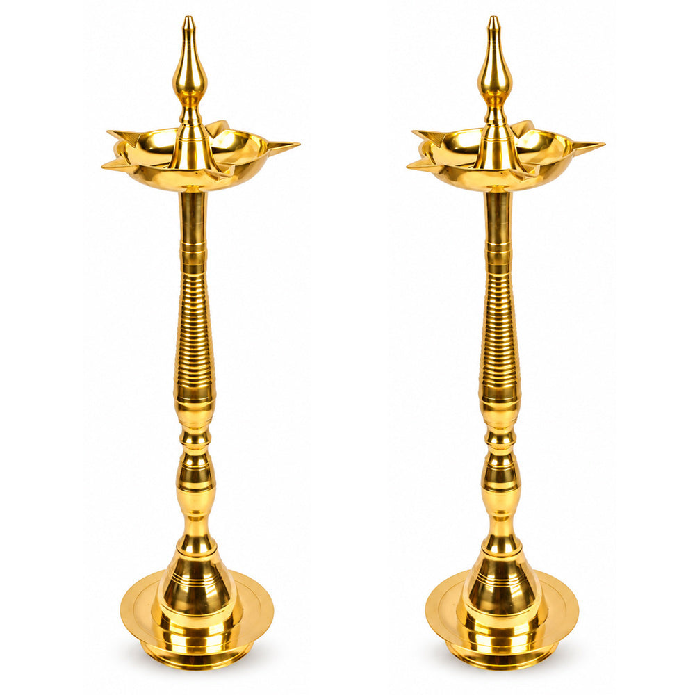 24 Inch Brass Kerala Diya Samai Lamp