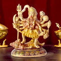 5.9 Inch Divine Brass Maa Kali Sculpture – Handcrafted Statue of Goddess Kali for Worship, Protection, and Spiritual Home Decor. No.1 Brass Idol Store www.satvikstore.in 