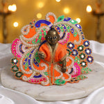 Size 0 to 4 Royal Heavy Peacock Embroidery Laddu Gopal Dress