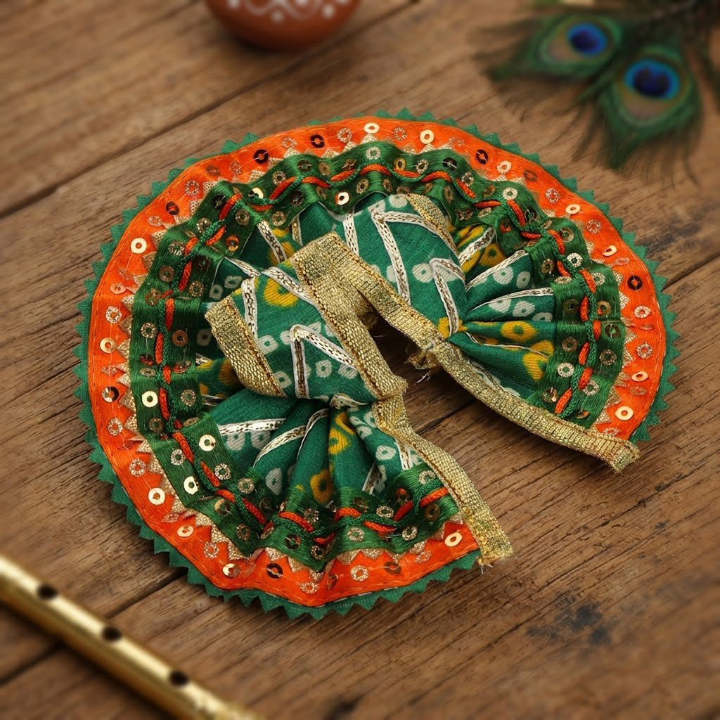 Captivating Bandhani Print Laddu Gopal Dress (Size 1 & 2)