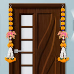 Handcrafted Floral Door Hanging Bandhanwar with Elephant Cutout