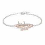 Stylish 925 Silver Aeroplane Motif Traveler Bhai Rakhi