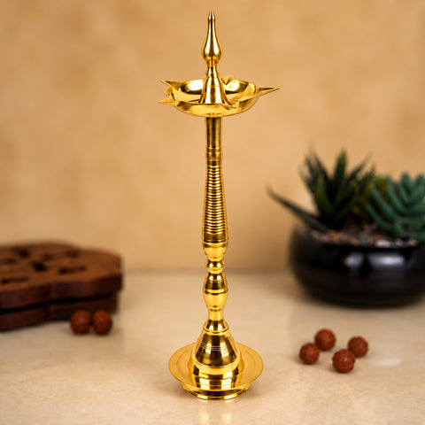 24 Inch Brass Kerala Diya Samai Lamp