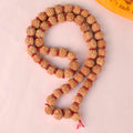 5 Mukhi Semi Pathariya Rudraksha Mala featuring natural five-faced beads, ideal for daily meditation, spiritual balance, and positive energy. India’s Premium Rudraksha Jap Mala Store- www.satvikstore.in