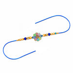 Elegance Circular Enamel Mosaic Art Rakhi