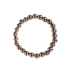 Golden Pyrite Beaded Bracelet Stylish Spiritual Wear