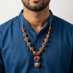 Siddha Mala with 1 Mukhi Half Moon (Silver Chain, Nepal Collector)