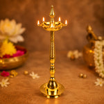 28 Inch Brass Kerala Diya Samai Lamp