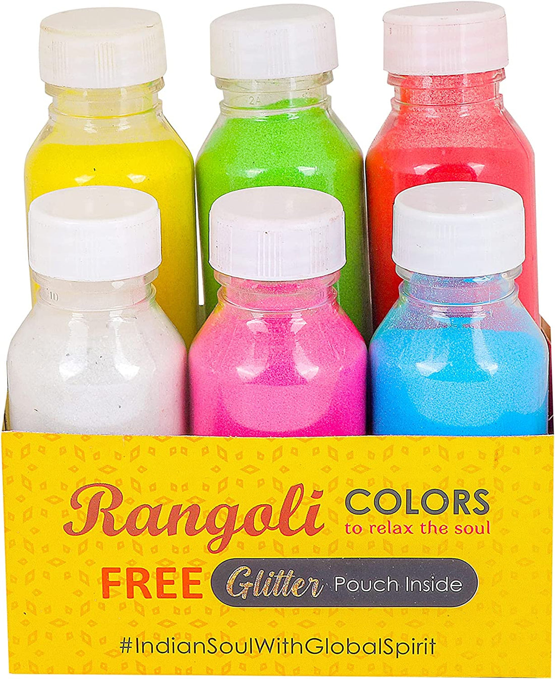 Rangoli Colors (6 Pc Bottle Pack)