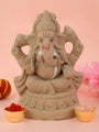 6 Inch Gajavaktra Eco-Friendly Ganesha Idol crafted from natural materials, featuring Lord Ganesha with one trunk and eco-conscious design for environmentally friendly celebrations. India’s Largest Pooja Accessories Brand – www.satvikstore.in

