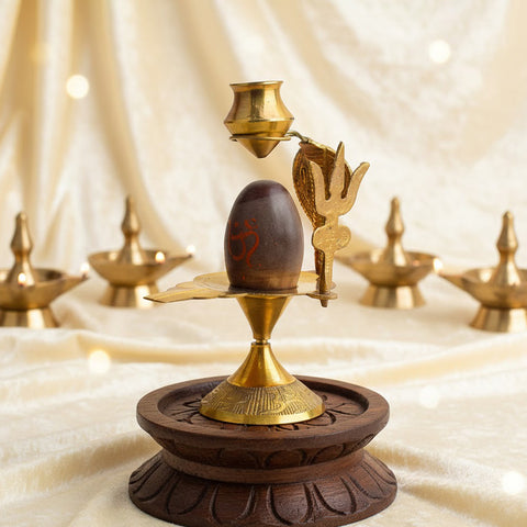 6 Inch Narmada Shivling Puja Store Online Pooja Items Online Puja Samagri Pooja Store near me www.satvikstore.in