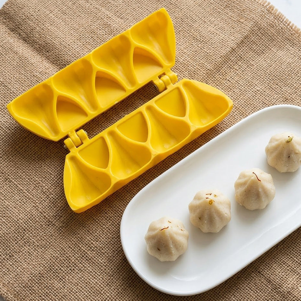 Buy Quick & Easy 4-Cavity Plastic Modak Maker Mould | Satvikstore.in ...