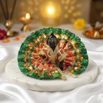 Size 1 Handcrafted Bandhani Print Laddu Gopal Dress