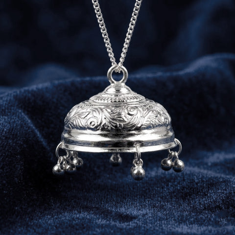 925 pure silver chhatra umbrella nakashi engraved for pooja. India’s Largest Puja Accessories Brand- www.satvikstore.in