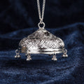 925 pure silver chhatra umbrella nakashi engraved for pooja. India’s Largest Puja Accessories Brand- www.satvikstore.in