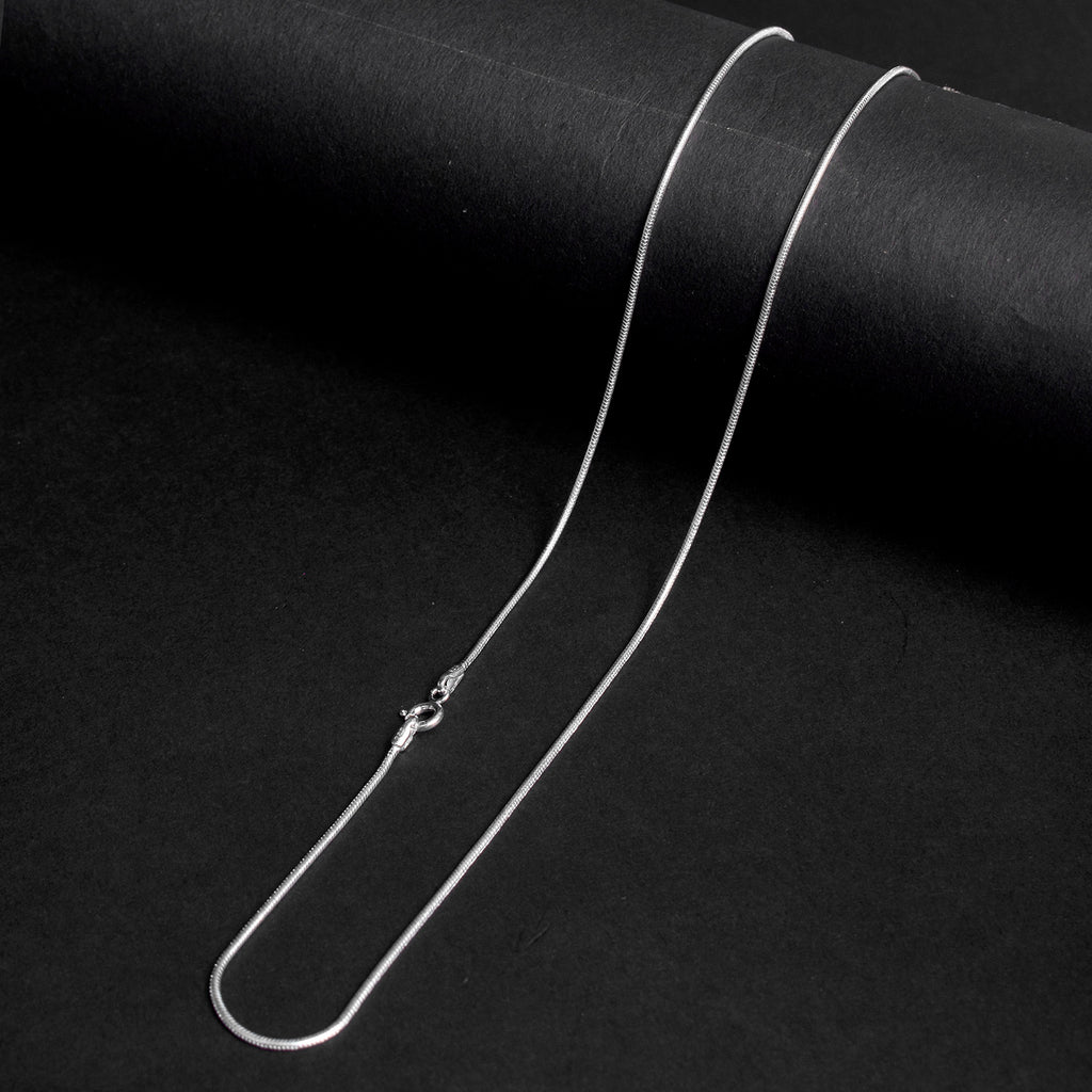 925 Pure Silver Snake Chain for Daily Wear and Spiritual Pendants – India’s Largest Pooja Accessories Brand - www.satvikstore.in