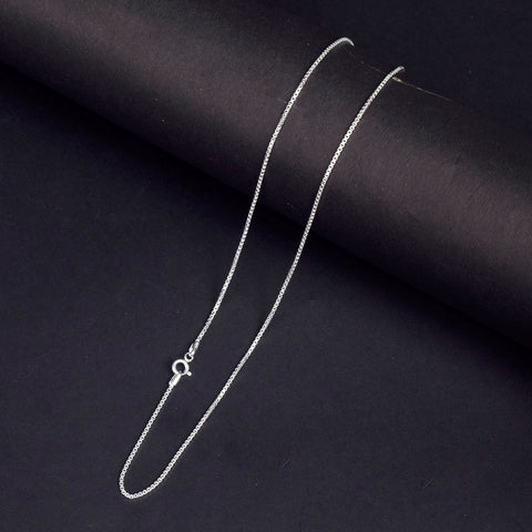 925 Pure Silver Square Link Shape Chain for Men and Women – India’s Largest Pooja Accessories Brand - www.satvikstore.in