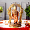 This Brass Ram Statue is a stunning symbol of strength, grace, and resilience. Expertly crafted from high-quality brass, the statue captures the powerful yet serene essence of the Ram, embodying both courage and elegance. Perfect for home temples, living spaces, or as a meaningful gift, this statue brings a sense of divine energy and positive vibes into any room.