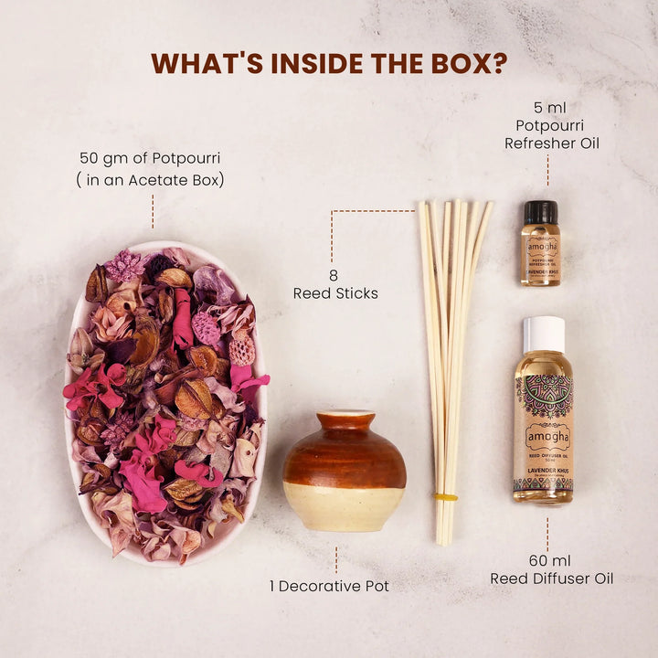 IRIS Amogha lavender and khus fragrance gift set