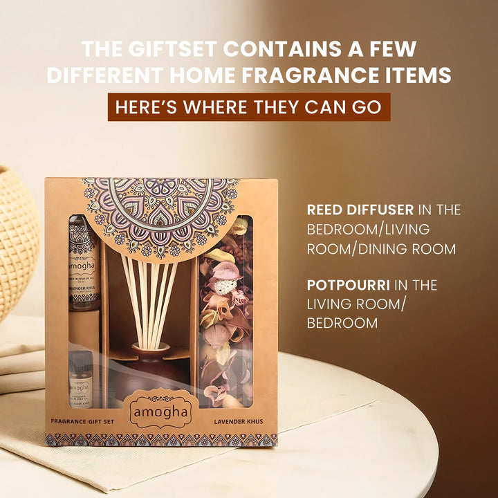 IRIS Amogha lavender and khus fragrance gift set